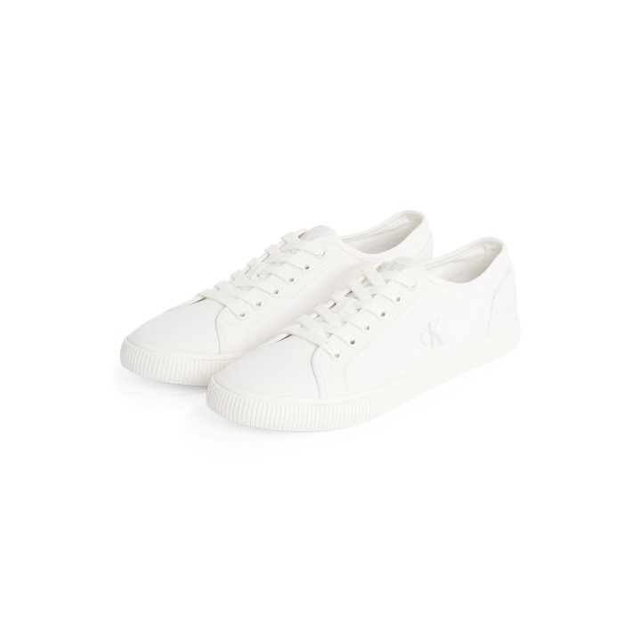 Calvin Klein Jeans Sneaker "ESS VULC LOW MG CANVAS", Schnürschuh, Halbschuh, Freizeitschuh in klassischer Optik