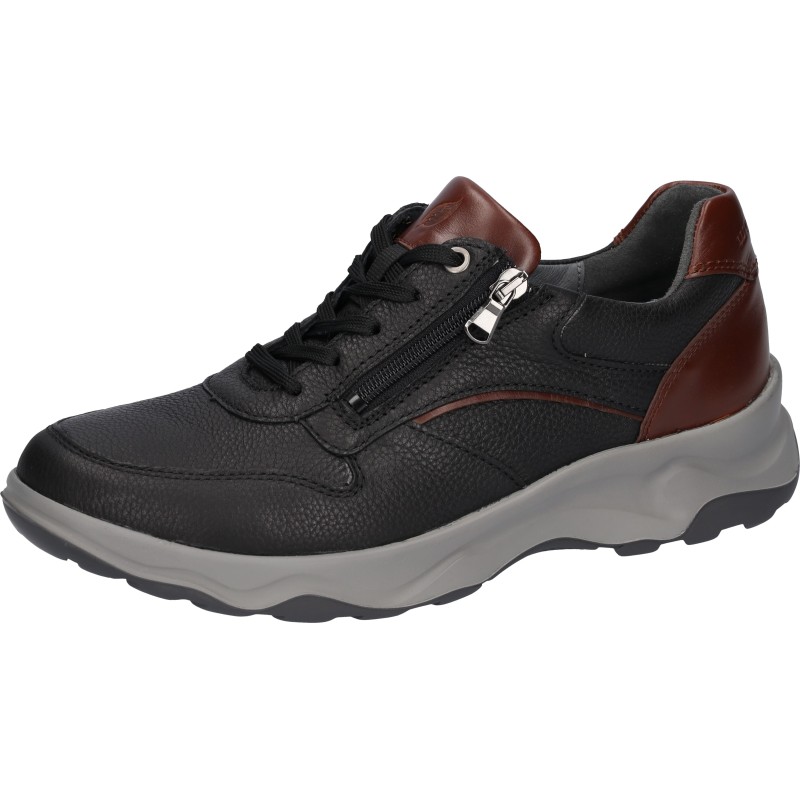 Waldläufer Sneaker "H-MAX", Halbschuh, Schnürschuh mit seitlichem Reißverschluss, H-Weite