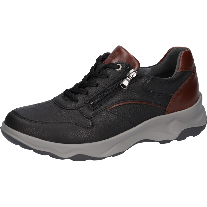 Waldläufer Sneaker "H-MAX", Halbschuh, Schnürschuh mit seitlichem Reißverschluss, H-Weite