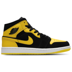 Jordan Aj1 Mid Herren Schuhe - Schwarz - Größe: 40 - Leder, Synthetik - Foot Locker