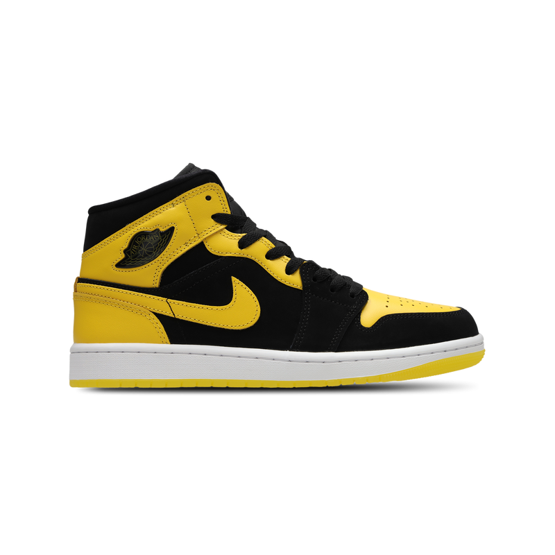 Jordan Aj1 Mid Herren Schuhe - Schwarz - Größe: 40 - Leder, Synthetik - Foot Locker