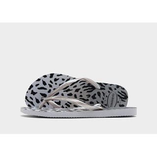 Havaianas Slim Animal Print Flip Flops Damen Grau - Grey - Womens, Grey