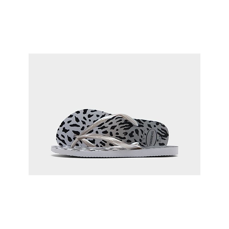 Havaianas Slim Animal Print Flip Flops Damen Grau - Grey - Womens, Grey