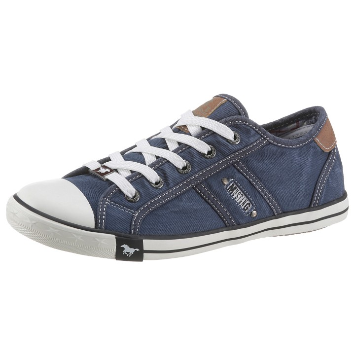 Mustang Shoes Sneaker, Freizeitschuh, Halbschuh, Schnürschuh mit Mustang Markenlabel