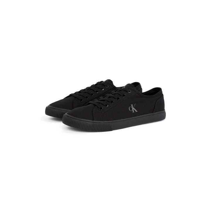 Calvin Klein Jeans Sneaker "ESS VULC LOW MG CANVAS", Schnürschuh, Halbschuh, Freizeitschuh in klassischer Optik