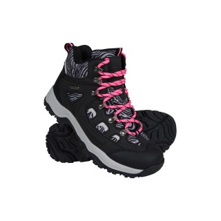Adventurer Gemusterte Wasserdichte Damenstiefel - Intensiv Pink
