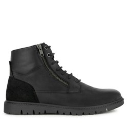 Schnürschuhe Geox U Ghiacciaio U36DGB 000CL C9999 Schwarz