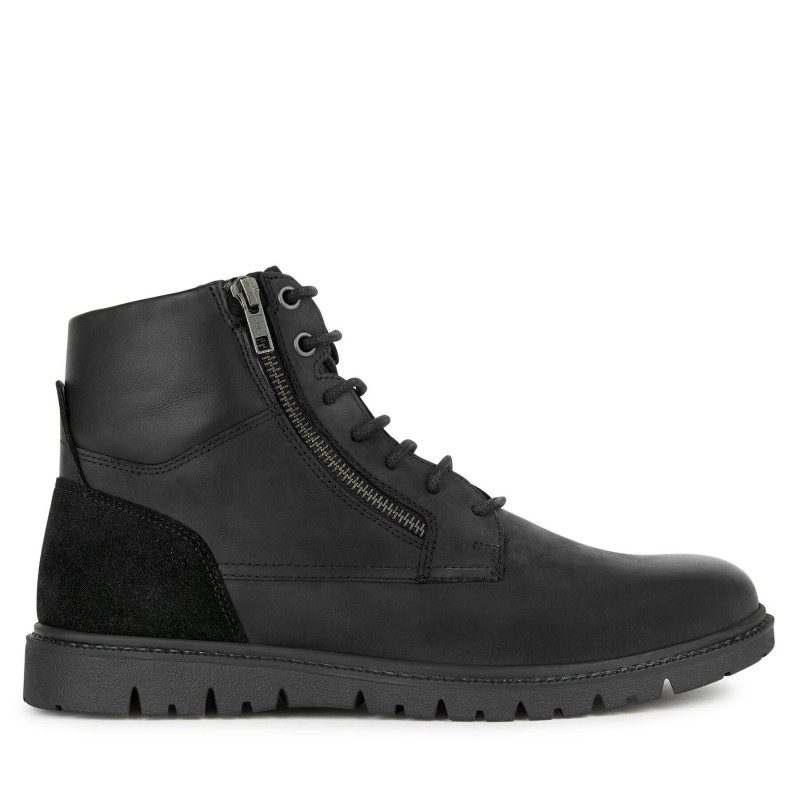 Schnürschuhe Geox U Ghiacciaio U36DGB 000CL C9999 Schwarz