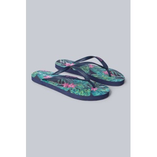 Oceana Gemusterte Flip-Flops für Damen - Rosa