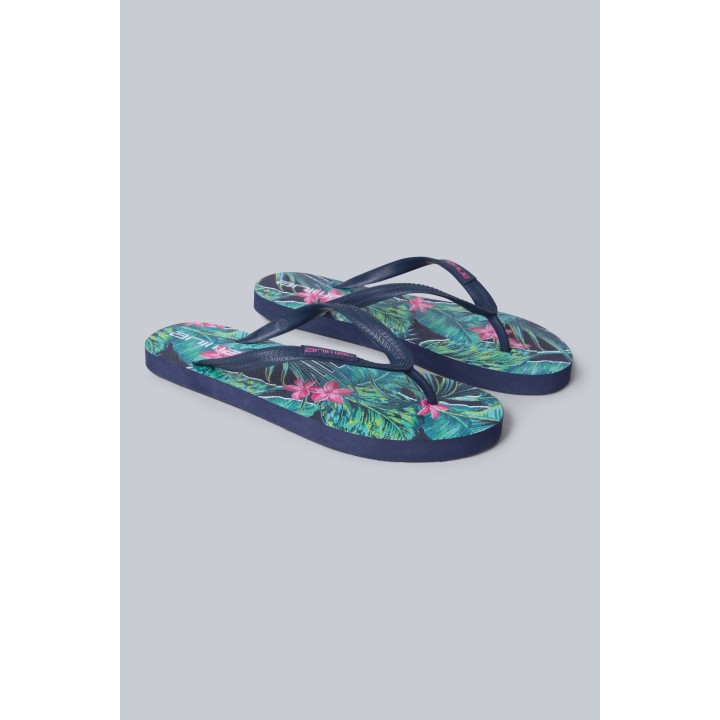 Oceana Gemusterte Flip-Flops für Damen - Rosa