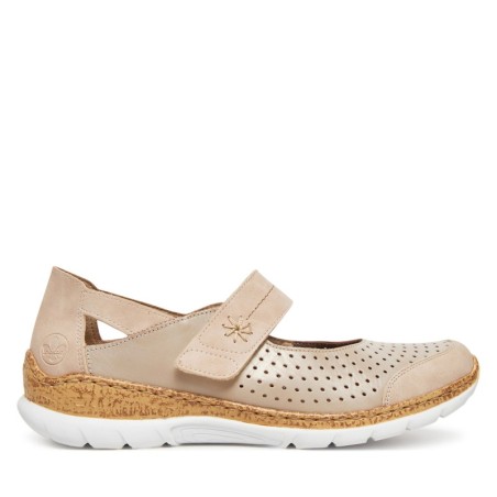 Halbschuhe Rieker N42B2-62 Beige