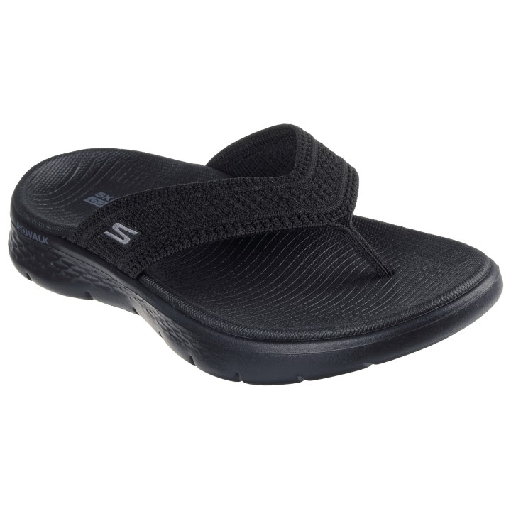 Skechers Zehentrenner "GO WALK FLEX SANDAL", Badeschuh, Strandschuh, Sommerschuh mit Goga Mat Fußbett