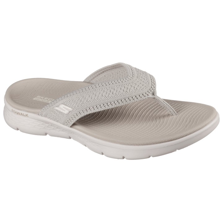 Skechers Zehentrenner "GO WALK FLEX SANDAL", Badeschuh, Strandschuh, Sommerschuh mit Goga Mat Fußbett