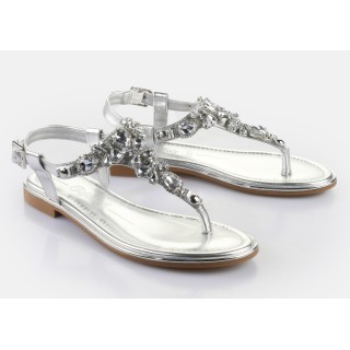 Buffalo Zehentrenner "KIRA ICE", Riemchensandale, Sommerschuh, Urlaubsandale, Memory Foam Innensohle