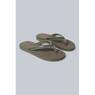 Swish Damen Flip-Flops mit Logo - Dunkel-Khaki