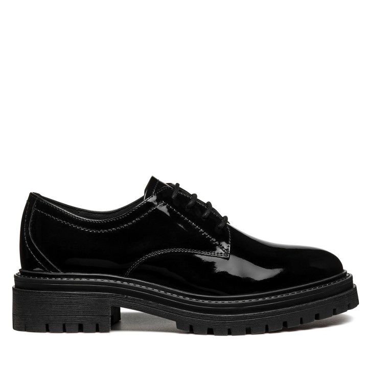 Oxford Schuhe Geox D Iridea D26HRM 00066 C9999 Schwarz