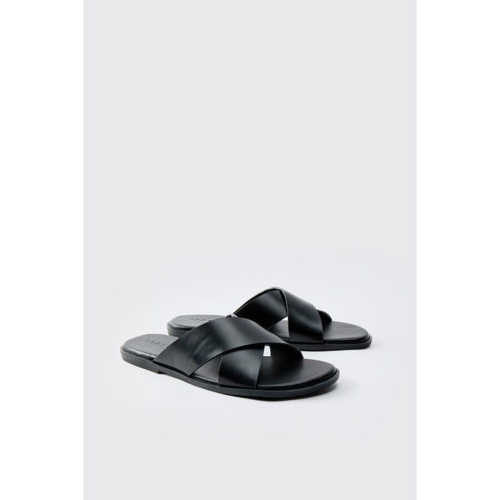 Sandalen mit Riemen - Schwarz - 41, Schwarz