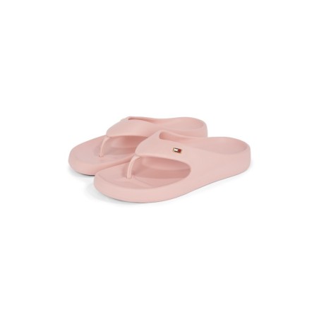 Tommy Hilfiger Zehentrenner "TH COMFORT BEACH SANDAL", Dianette, Sommerschuh, Bequemschuh mit kleiner Logostickerei