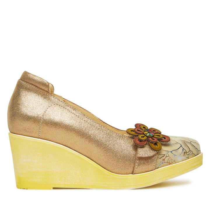 Halbschuhe Laura Vita Reyano 55 Goldfarben