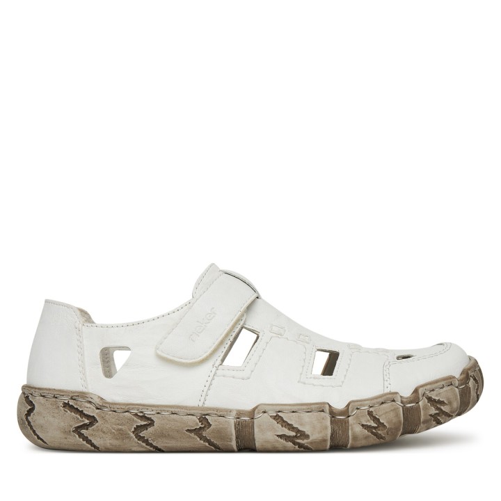 Halbschuhe Rieker L0362-80 Weiß