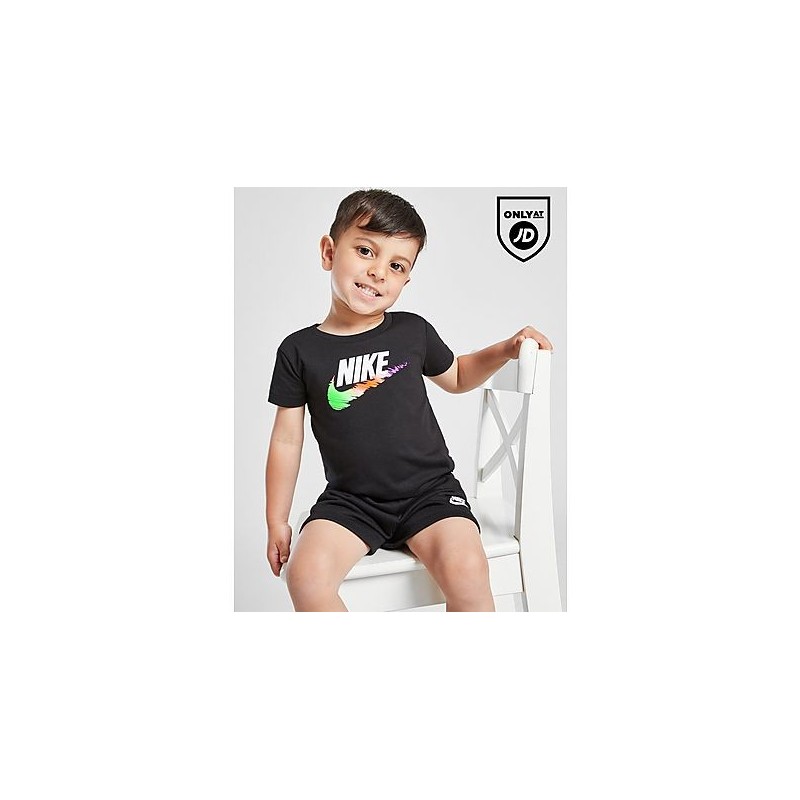 Nike Grid Graphic T-Shirt/Shorts Set Infant - Black, Black
