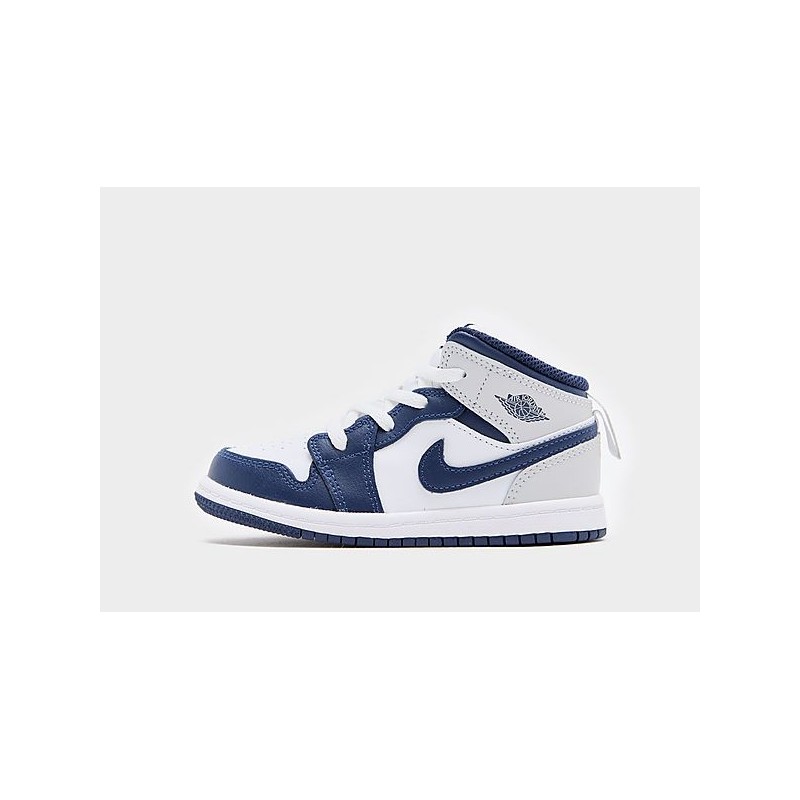Jordan Air 1 Mid Babys - White, White