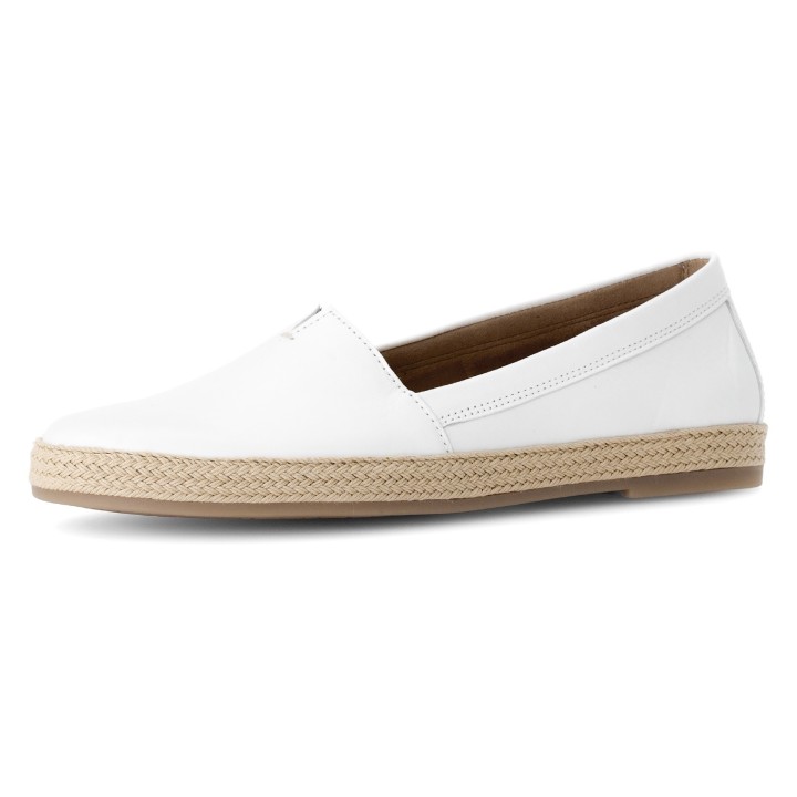 Gabor Slipper, Schlupfschuh, Bequemschuh, Flats mit jutebezogenem Plateau