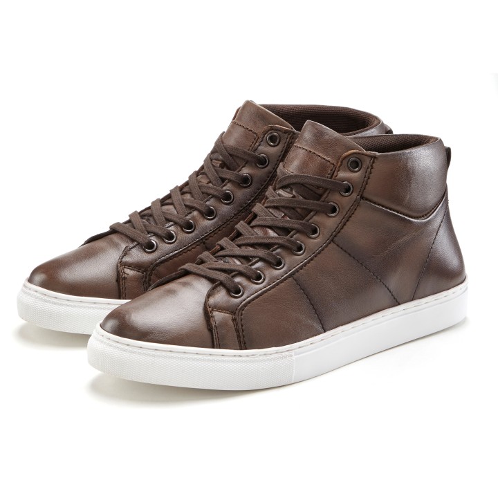 AUTHENTIC LE JOGGER Sneaker, Stiefelette, Boots, Freizeitschuh, Schnürboots aus Leder