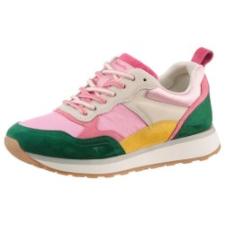 Tamaris Sneaker, Freizeitschuh, Halbschuh, Schnürschuh mit bunten Kontrastbesätzen