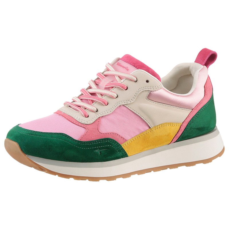 Tamaris Sneaker, Freizeitschuh, Halbschuh, Schnürschuh mit bunten Kontrastbesätzen
