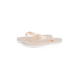 Calvin Klein Jeans Zehentrenner "THONG+ TPU METALLIC", Sommerschuh, Badeschuh, Schlappen, Strandschuh mit Zehensteg