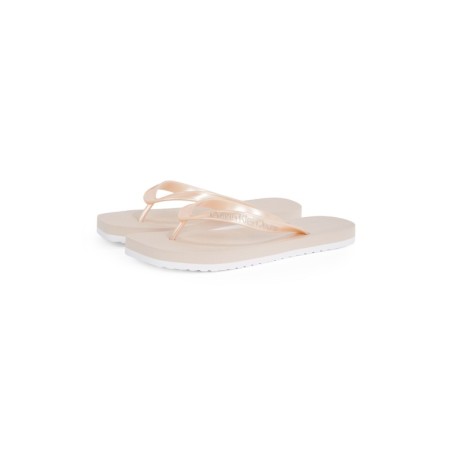 Calvin Klein Jeans Zehentrenner "THONG+ TPU METALLIC", Sommerschuh, Badeschuh, Schlappen, Strandschuh mit Zehensteg