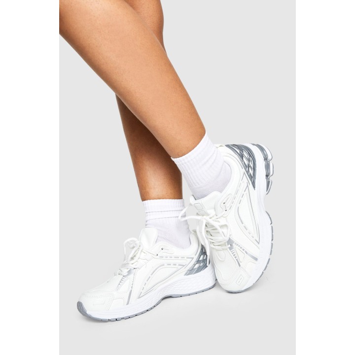 Sportliche Sneaker - White - 37, White