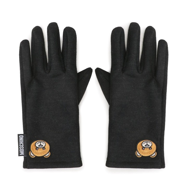 Damenhandschuhe MOSCHINO 65345 M2812 Schwarz