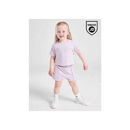 Nike Girls' Varsity T-Shirt/Shorts Set Babys - Purple, Purple