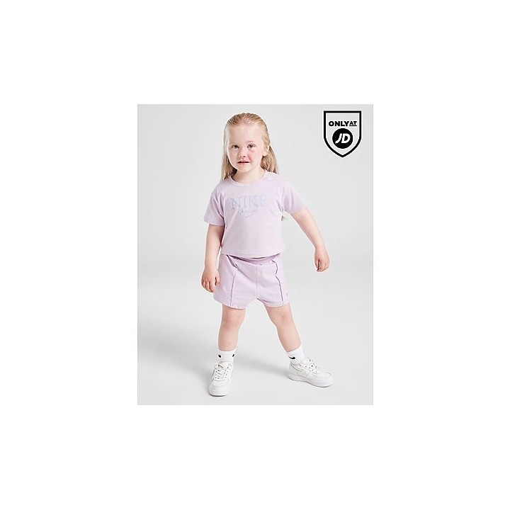 Nike Girls' Varsity T-Shirt/Shorts Set Babys - Purple, Purple