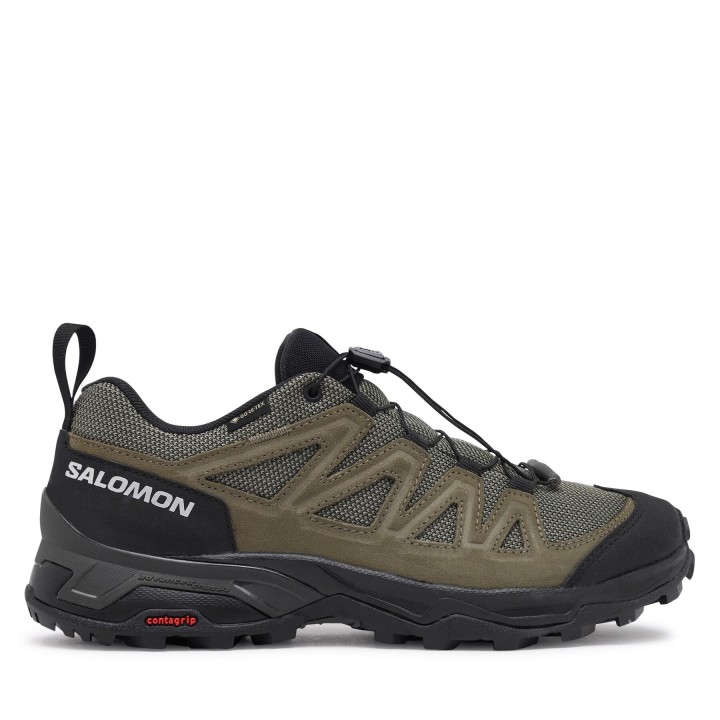 Trekkingschuhe Salomon X Ward Leather GORE-TEX L47182200 Grün