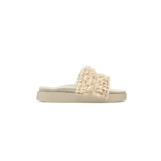 INUIKII Pantoletten FRAYED BAND creme | 36