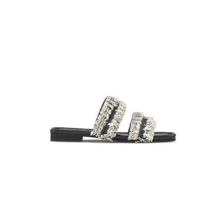 INUIKII Pantoletten FRINGES JEANS schwarz | 36