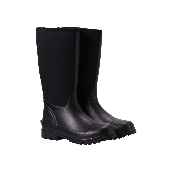 Mucker Damen Lange Neopren-Stiefel - Schwarz