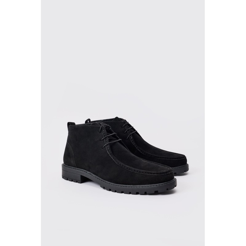 Schwarz Wildleder-Stiefel - 42, Schwarz