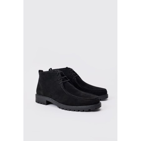 Schwarz Wildleder-Stiefel - 42, Schwarz