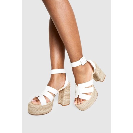 Espadrilles Mit Cut-Out Detail - White - 38, White