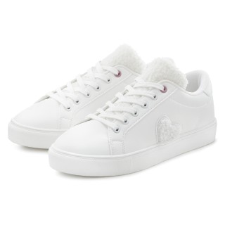 LASCANA Sneaker, Freizeitschuh, Halbschuh mit kleinem Herz Patch VEGAN