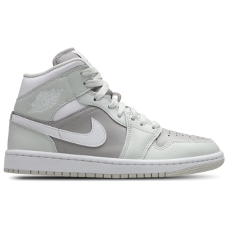 Jordan 1 Mid Damen Schuhe - Grau - Größe: 36.5 - Polyester - Foot Locker