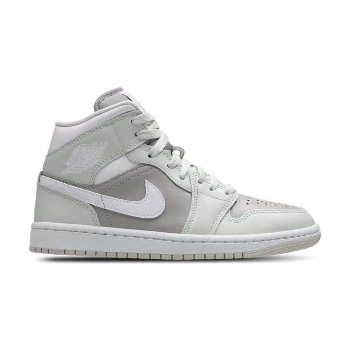 Jordan 1 Mid Damen Schuhe - Grau - Größe: 36.5 - Polyester - Foot Locker