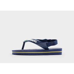 Havaianas Brasil Logo Flip Flops Baby - Blue - Kids, Blue