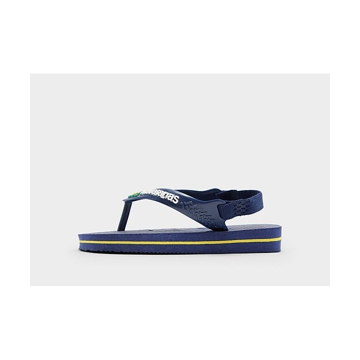 Havaianas Brasil Logo Flip Flops Baby - Blue - Kids, Blue