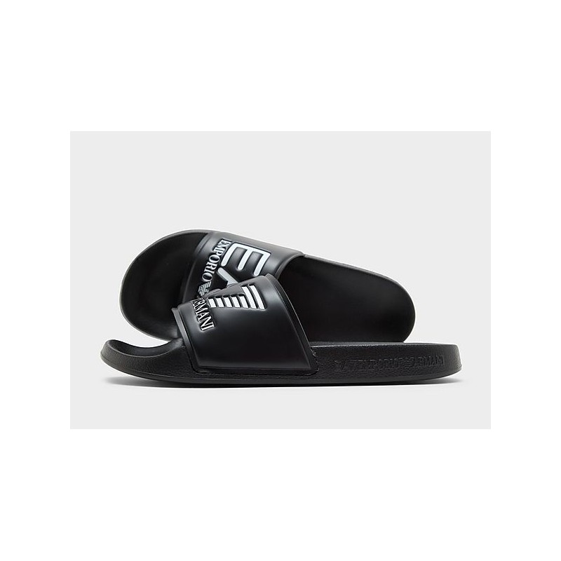 EA7 Emporio Armani Seaworld Slides Women's - Black - Womens, Black