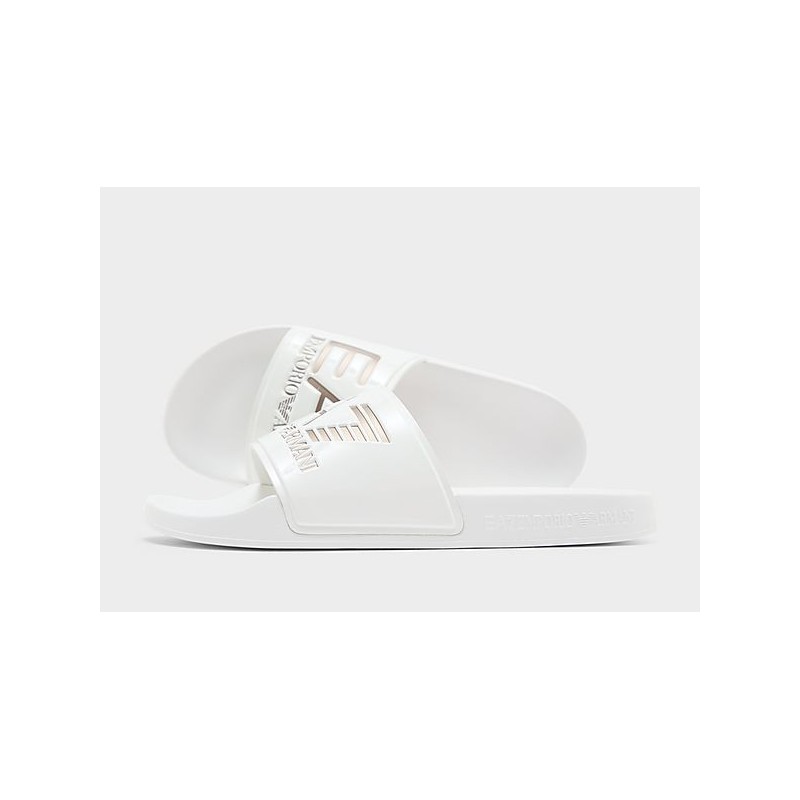 EA7 Emporio Armani Seaworld Slides Women's - White - Womens, White